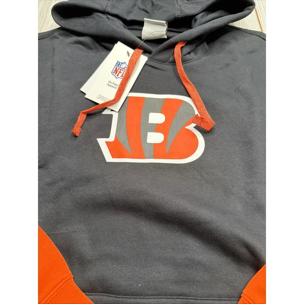 New Nike Cincinnati Bengals Mens Sideline Club NFL Hooded Sweatshirt Size 2XL